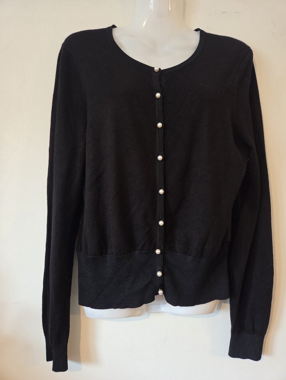 White House Black Market Pearl-Button Cardigan